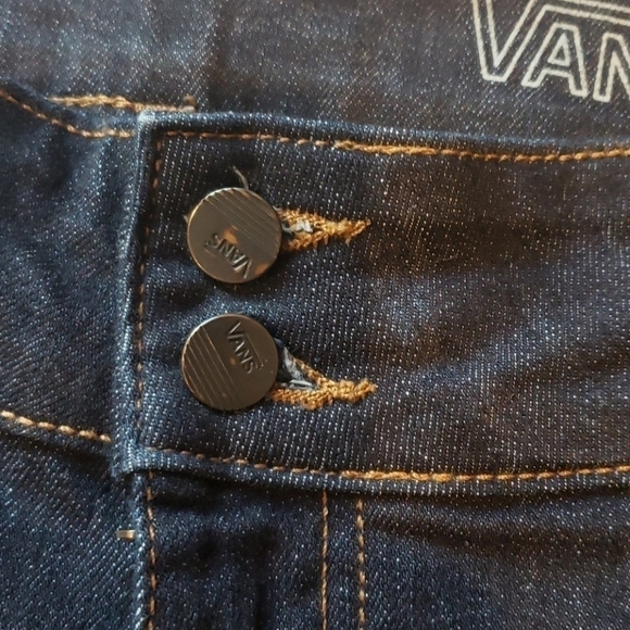 VANS Skinny Wide leg Flare Dark Wash Jeans - Picture 3 of 7